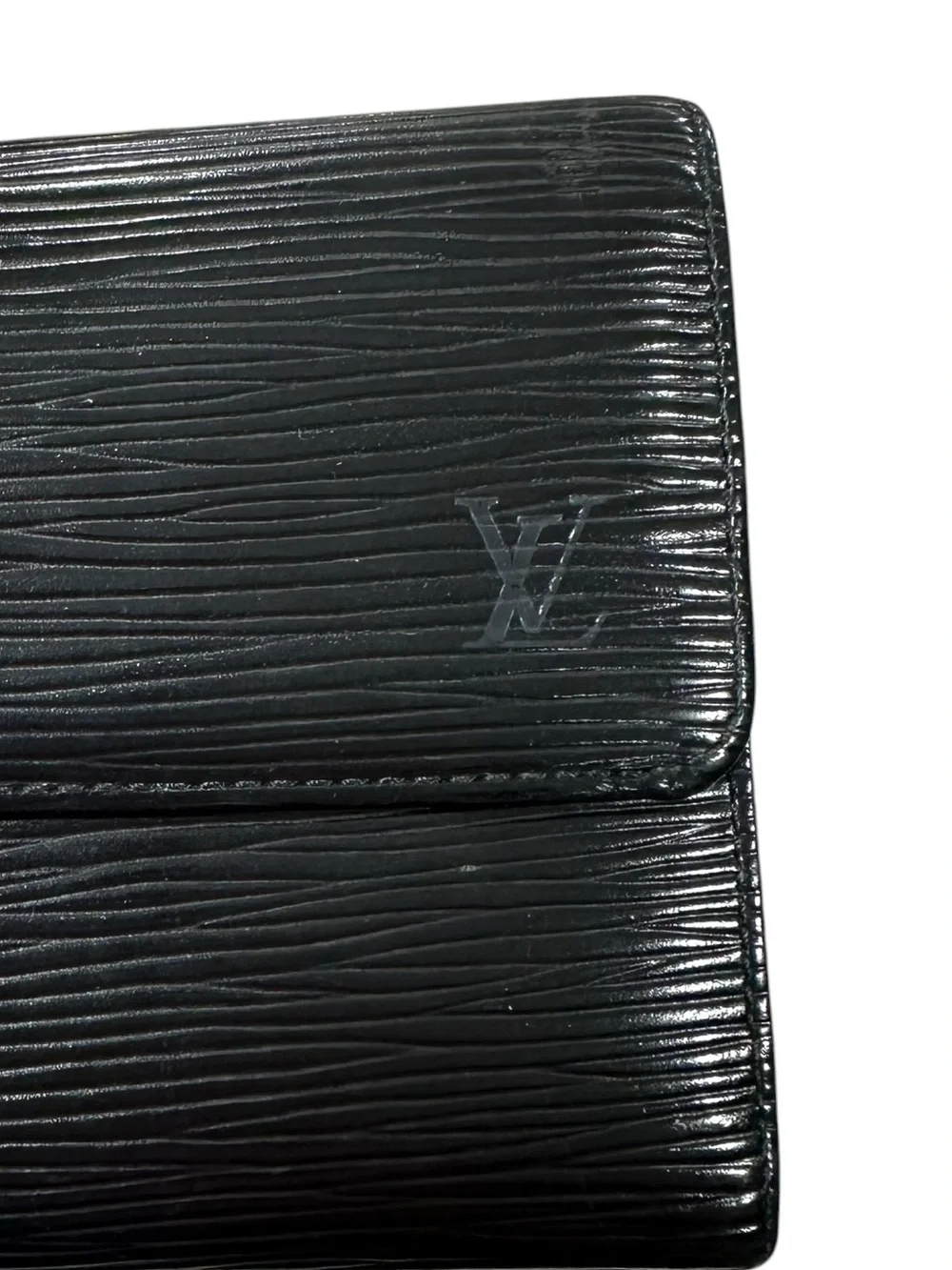 Louis Vuitton Black Epi Leather Sarah Wallet on Chain